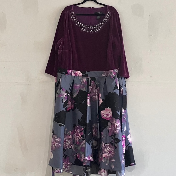 Midnight Velvet Dresses & Skirts - Midnight velvet, dark purple floral dress